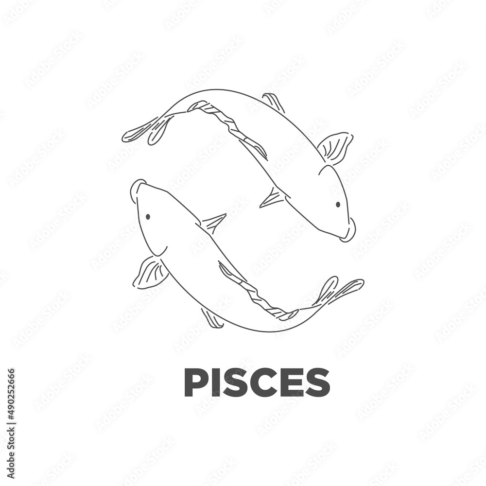 Fototapeta premium Zodiac Astrological sign, Zodiac Signs Set, Zodiac Sign simbol, logo, horoskop, zodiak china