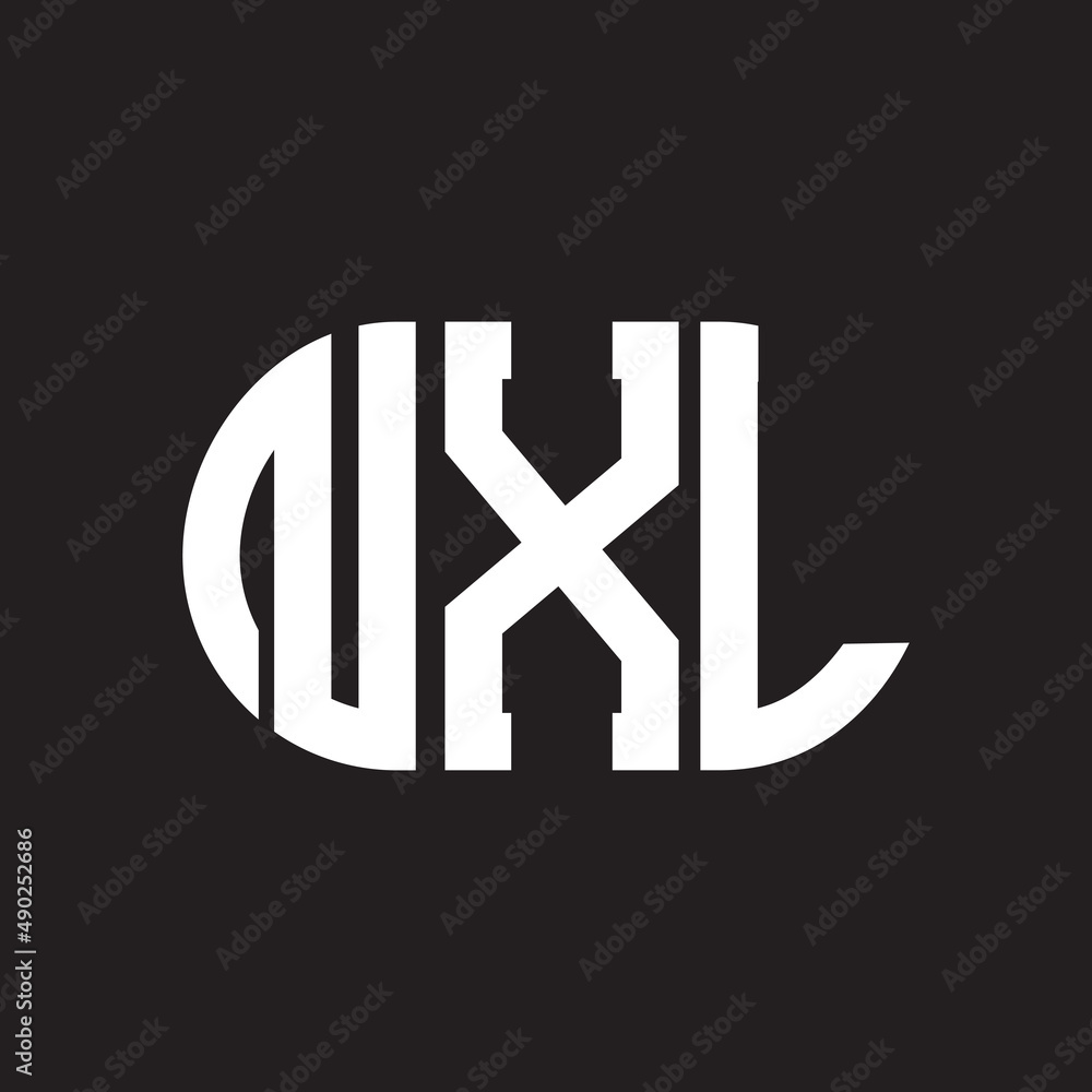 NXL letter logo design on black background. NXL creative initials letter logo concept. NXL letter design. NXL letter logo design on black background. NXL creative initials letter logo concept. NXL letter design.