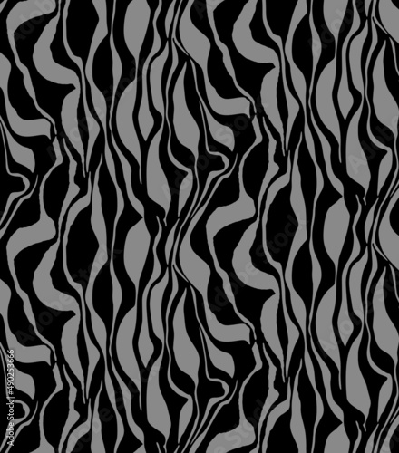 Seamless zigzag pattern, geometric print.