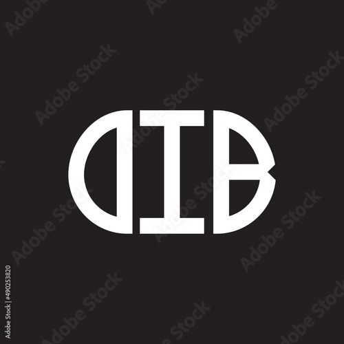 OIB letter logo design on black background. OIB creative initials letter logo concept. OIB letter design.