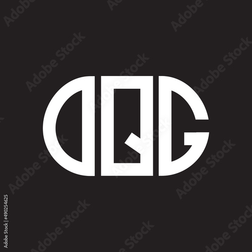OQG letter logo design on black background. OQG creative initials letter logo concept. OQG letter design.