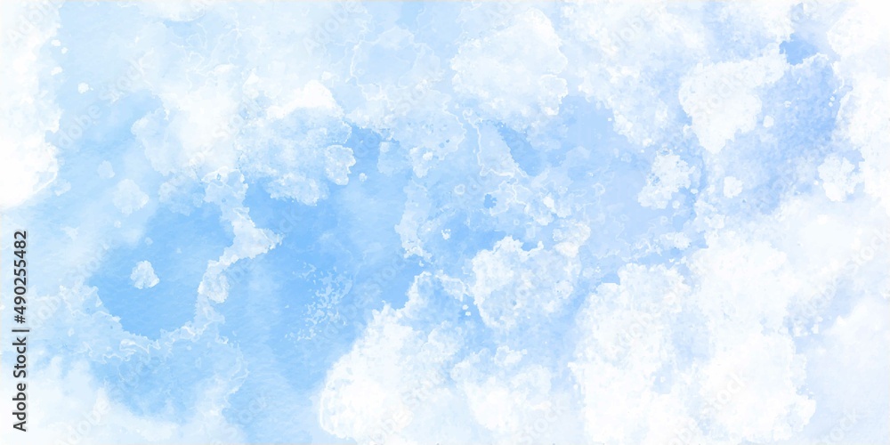 abstract watercolor Sky blue background. Sky cloud clear background.