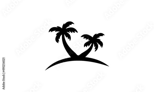 silhouette of palm tree