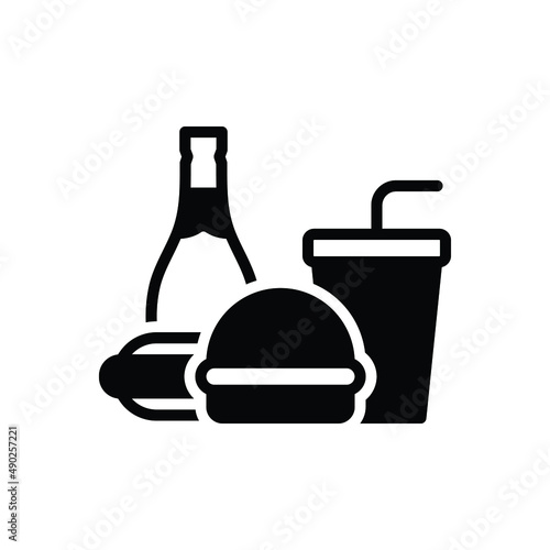 Black solid icon for combo