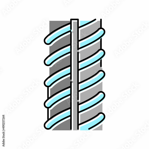 metallic rebar color icon vector illustration
