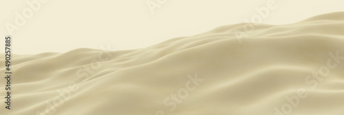 3D desert topography. Sand dune. Abstract terrain illustration. © Kavik