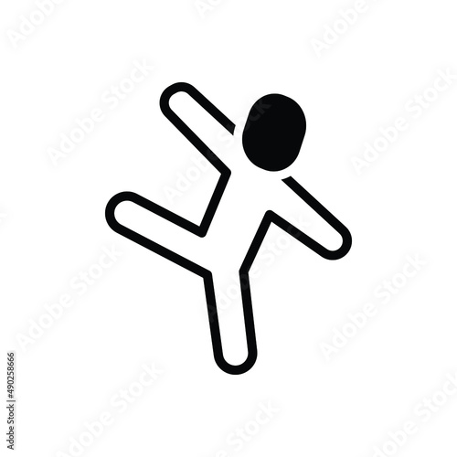 Black solid icon for flexible