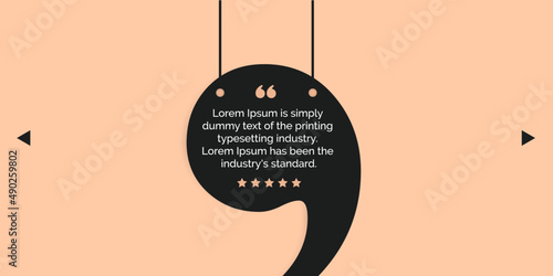 Creative Testimonial banner, Quote , Infographic, Banner Template Editable Vector Illustration