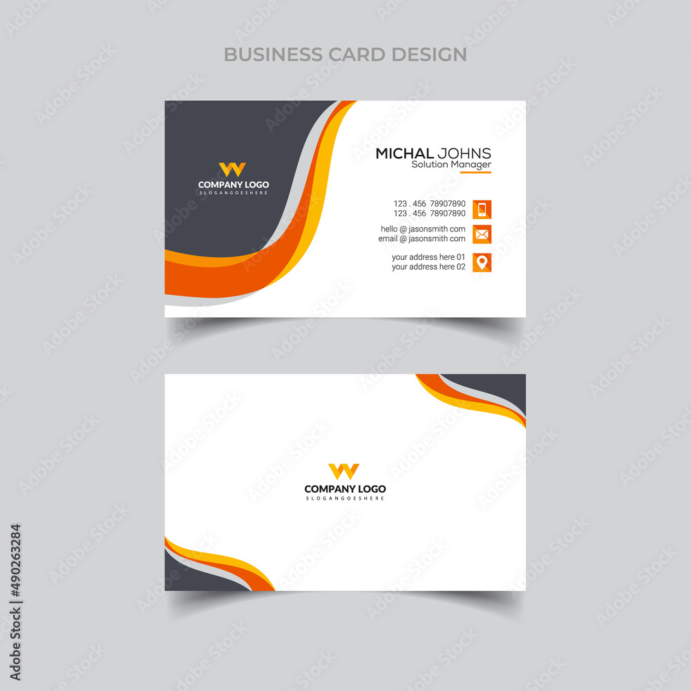 Vector Modern Creative and Clean Business Card Template Design Vector Modern Creative and Clean Business Card Template Design