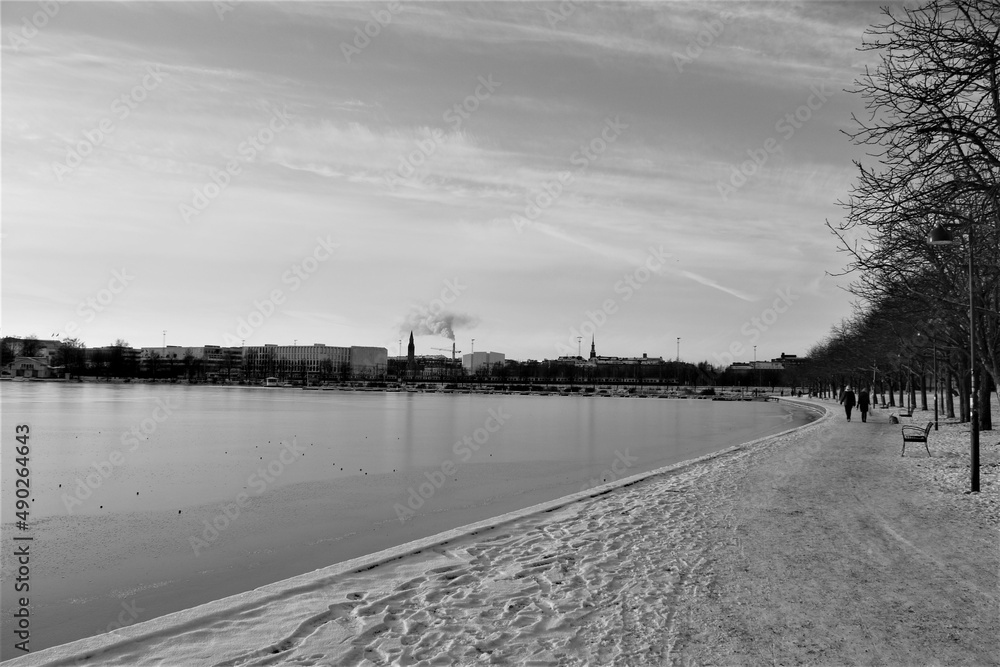 Landscape of Helsinki, the capital of Finland Landscape of Helsinki, the capital of Finland