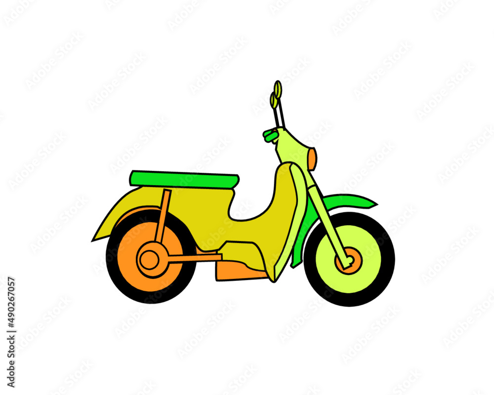 scooter isolated on white scooter isolated on white