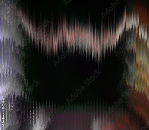 Abstract glitch art background image.