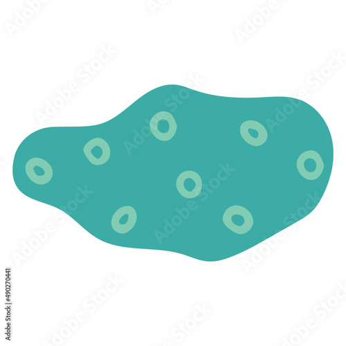 Abstract shape character with pattern vector illustration in flat color design