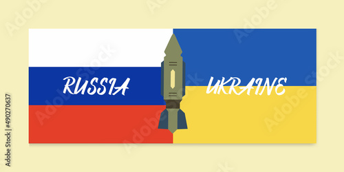 Web banner with text to stop war in Ukraine. Concept of peaceful releasing the conflict. no war. Vector illustration photo