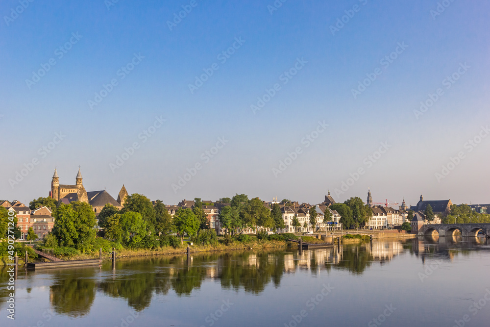 Skyline of the old town center at dawn in Maastricht, Netherlands Skyline of the old town center at dawn in Maastricht, Netherlands
