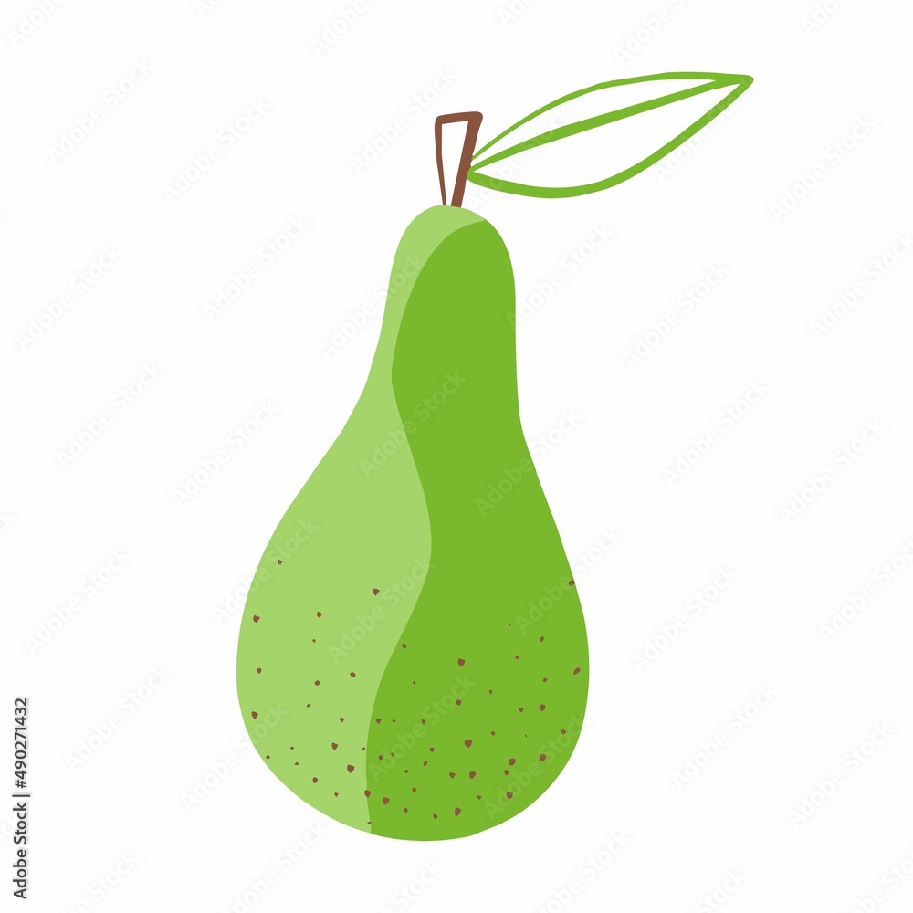 Pear fruit icon. Pear vector illustration. Fruit icon. Pear fruit icon. Pear vector illustration. Fruit icon.