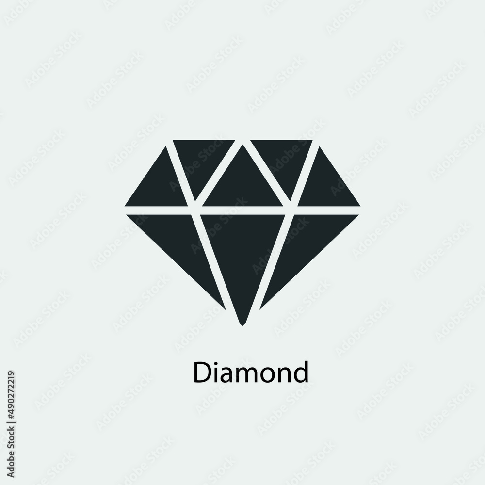 Diamond vector icon illustration sign Diamond vector icon illustration sign