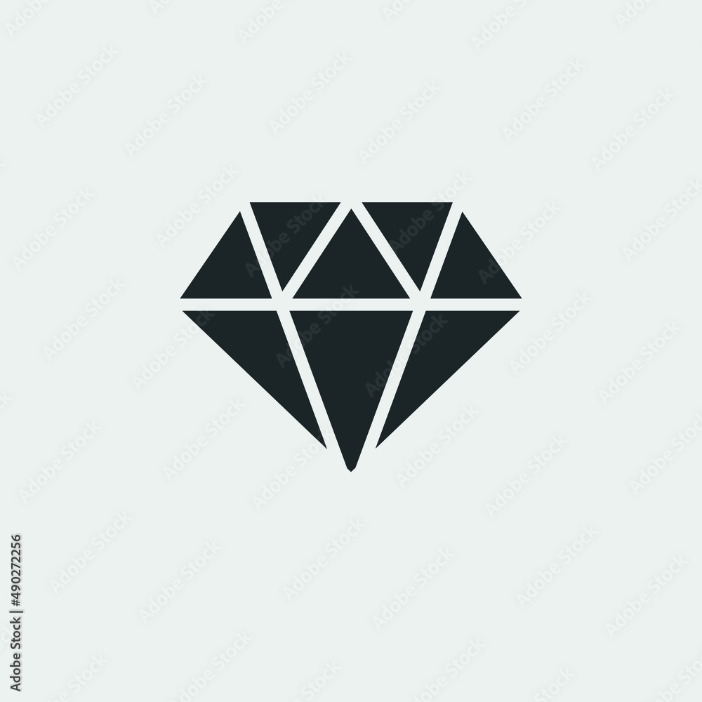 Diamond vector icon illustration sign Diamond vector icon illustration sign
