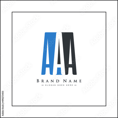 Initial Letter AAA Logo - Simple Business Logo for Alphabet AAA