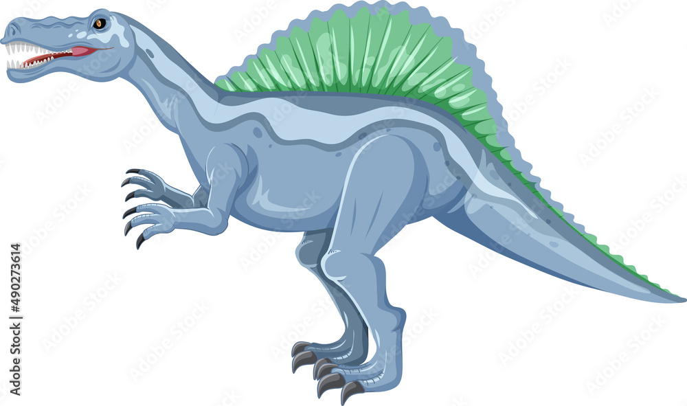 Fototapeta premium Spinosaurus dinosaur on white background