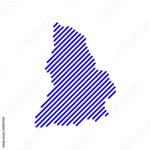 ПечатьSverdlovsk oblast, Russia tech digital logo vector icon. Sverdlovsk oblast map outline.