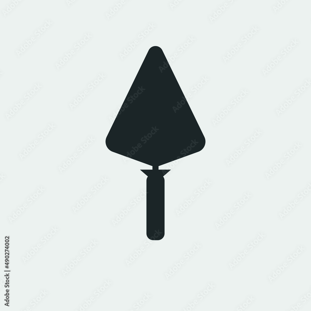 Trowel vector icon illustration sign Trowel vector icon illustration sign