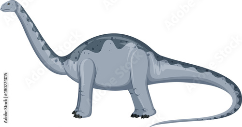 Aptosaurus dinosaur on white background