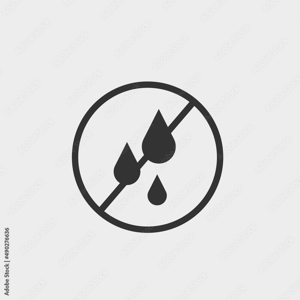 Do not water vector icon illustration sign Do not water vector icon illustration sign