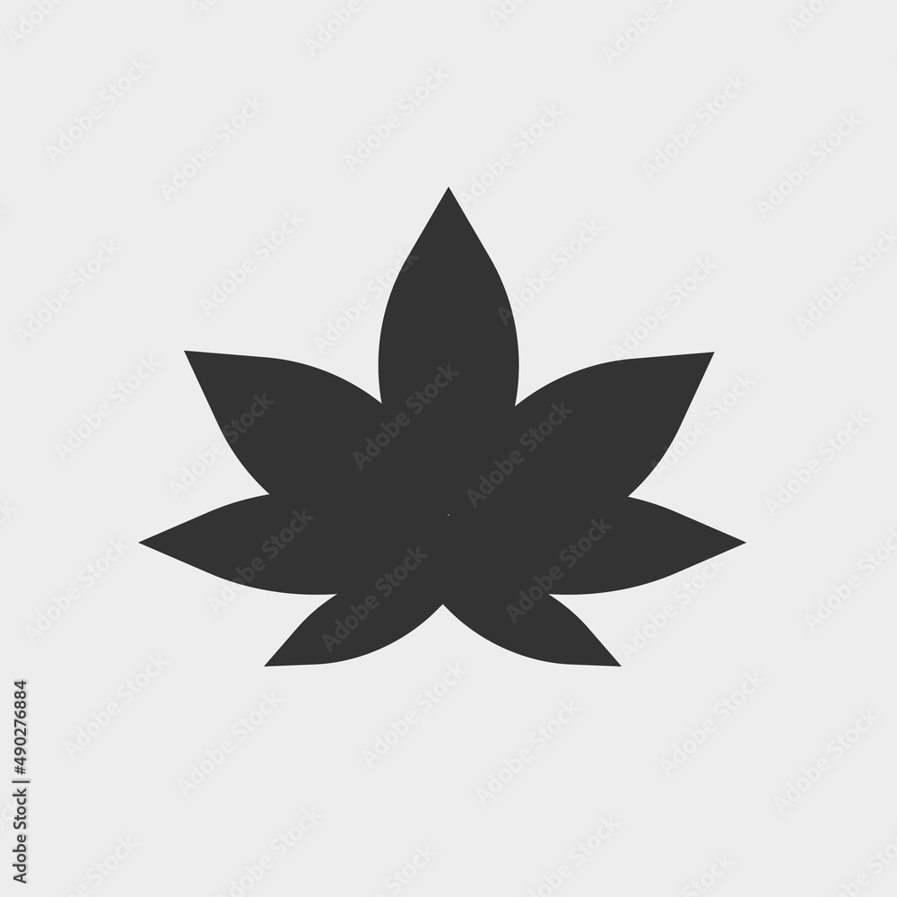 Weed vector icon illustration sign Weed vector icon illustration sign