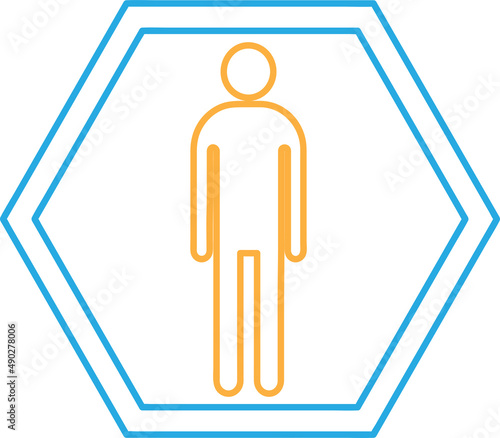 Man icon people sign symbol design