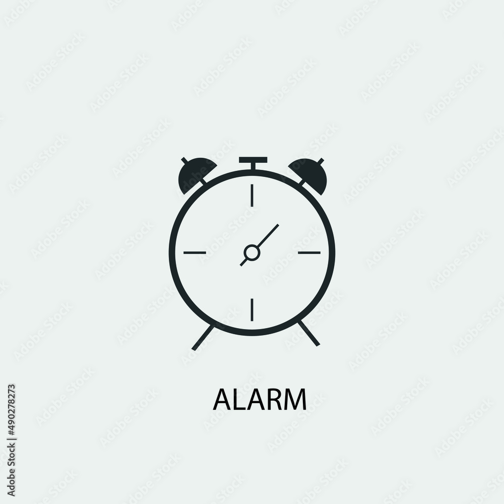 Alarm vector icon illustration sign Alarm vector icon illustration sign