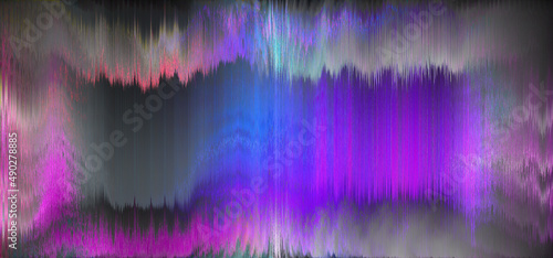 Abstract glitch art background image.