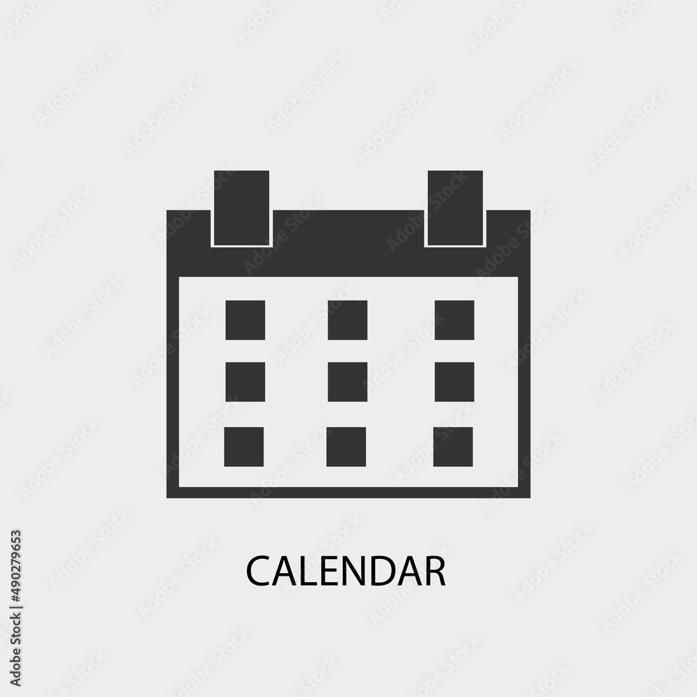 Calendar vector icon illustration sign Calendar vector icon illustration sign