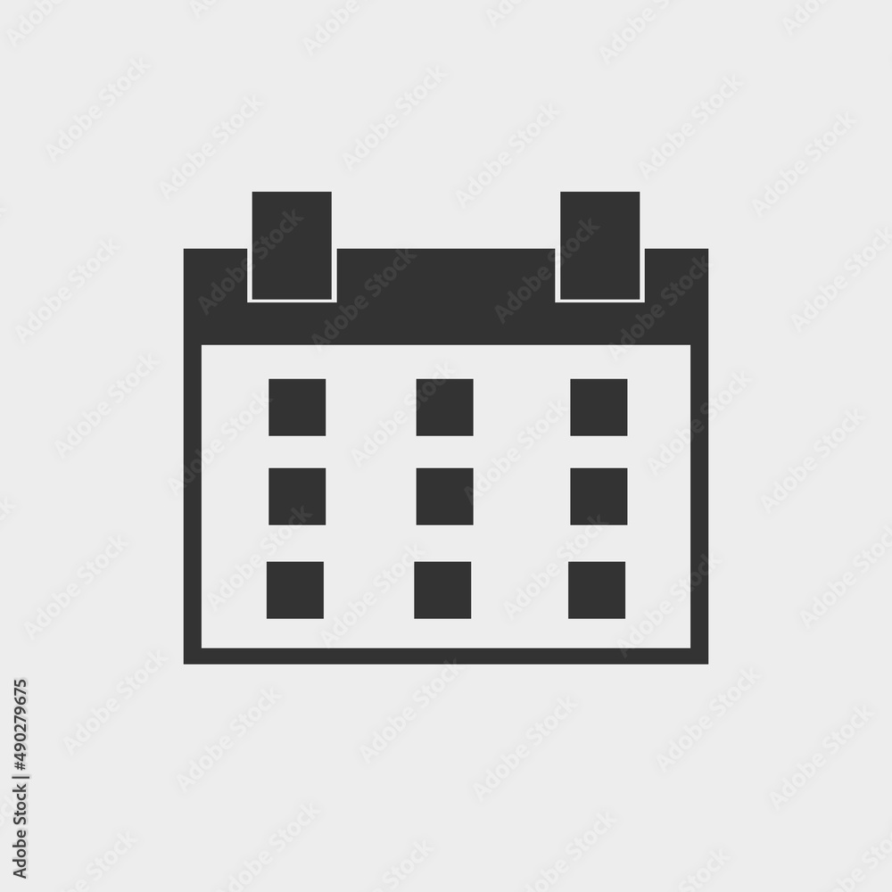 Calendar vector icon illustration sign Calendar vector icon illustration sign