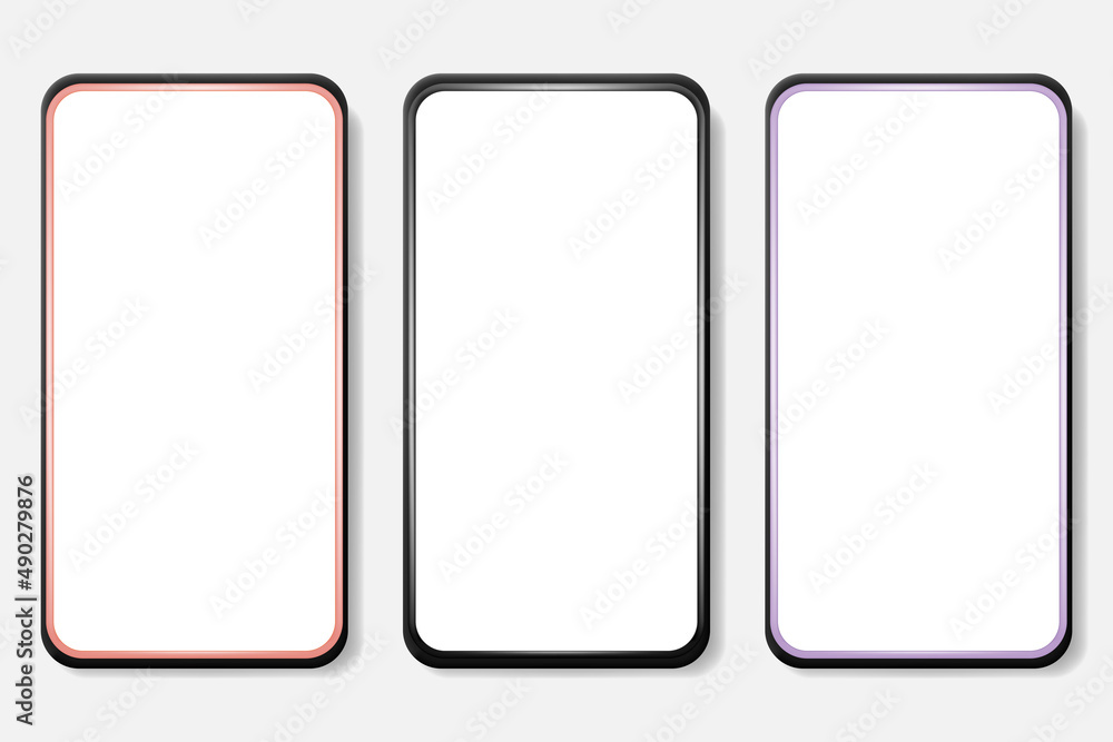 Smartphone mockup with blank screen. Mobile phone for web, inforgraphics or presentation. Banner for sale. Smartphone mockup with blank screen. Mobile phone for web, inforgraphics or presentation. Banner for sale.