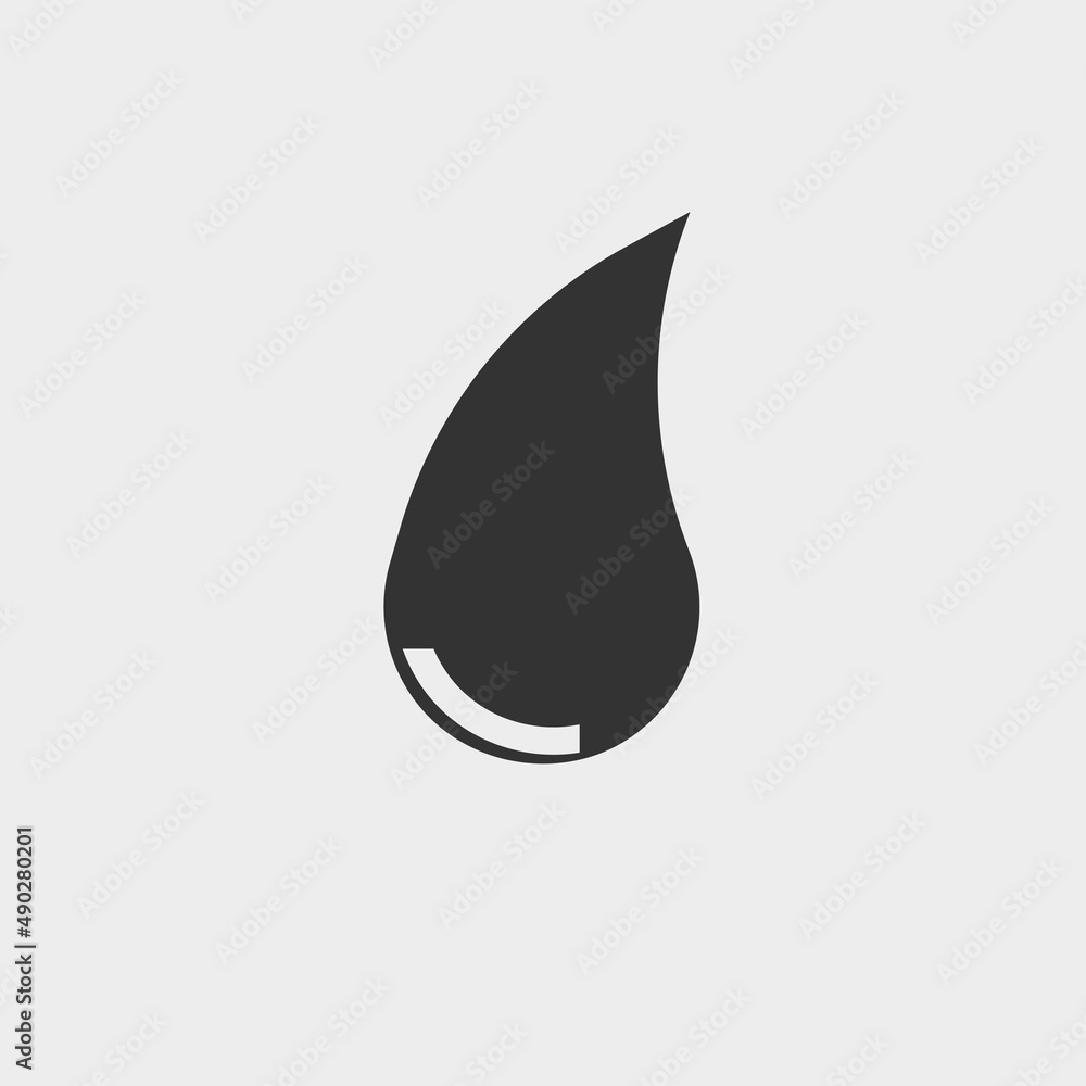 Drop vector icon illustration sign Drop vector icon illustration sign