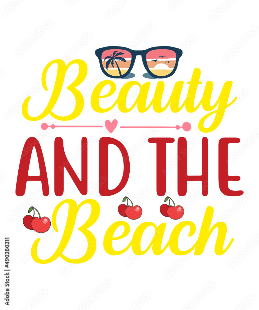 Vetor de Summer Beach Bundle SVG, Beach Svg Bundle, Summertime, Funny ...