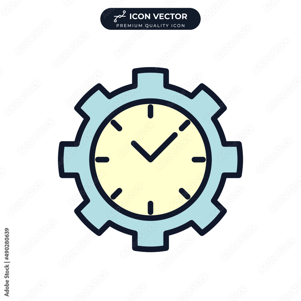 time management icon symbol template for graphic and web design collection logo vector illustration time management icon symbol template for graphic and web design collection logo vector illustration