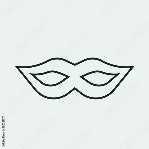 Mask vector icon illustration sign