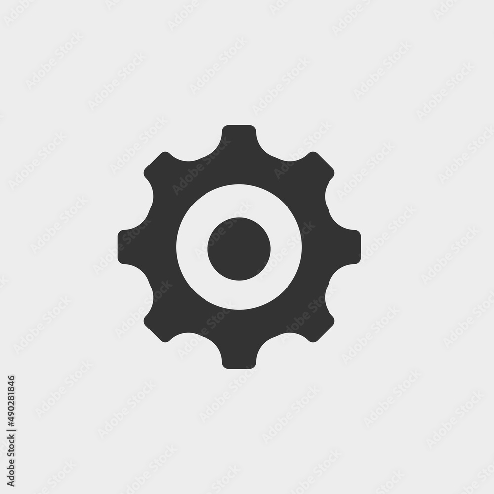 Settings vector icon illustration sign Settings vector icon illustration sign