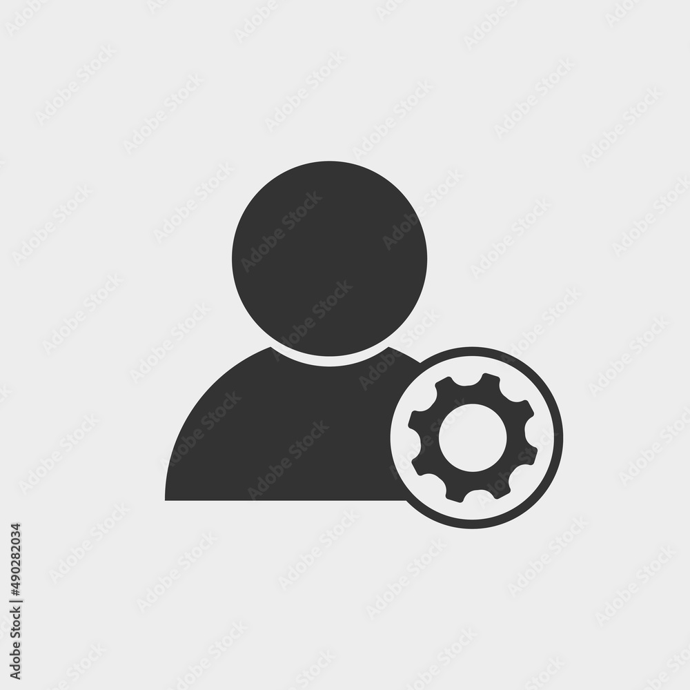 User settings vector icon illustration sign