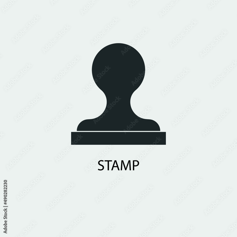 Stamp vector icon illustration sign Stamp vector icon illustration sign