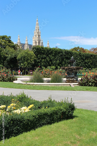 Photography public park (Volksgarten) in vienna (austria)