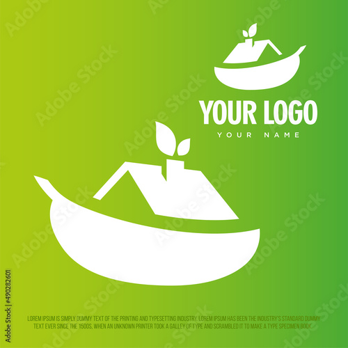 Modern professional logo ark construction in green theme