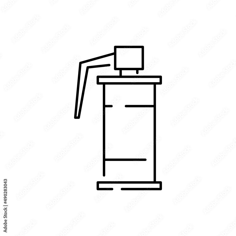 Hand grenade line icon and war, outline vector sign, linear pictogram isolated on white. Symbol, logo illustration Hand grenade line icon and war, outline vector sign, linear pictogram isolated on white. Symbol, logo illustration