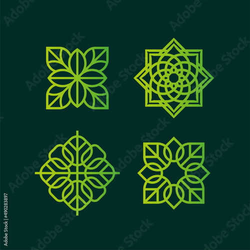 Modern professional logo in the form of an ornament