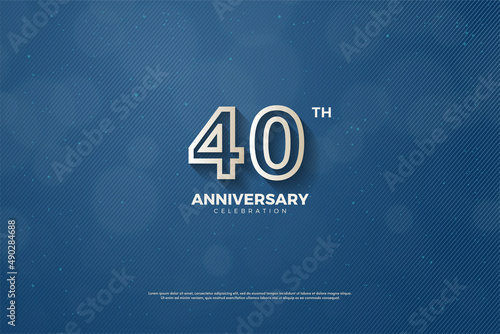 40th anniversary background