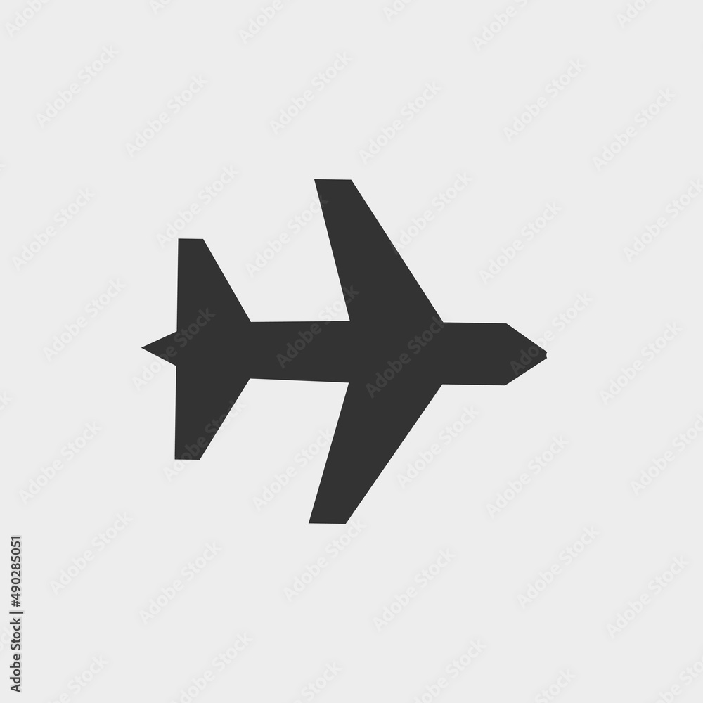 Plane vector icon illustration sign Plane vector icon illustration sign