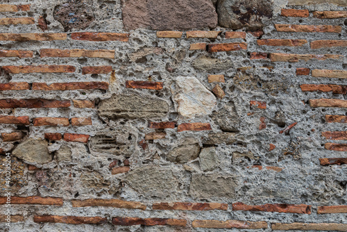 Background and texture of decorative old bricks.