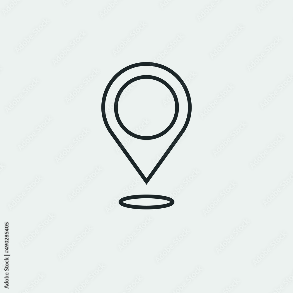 Location vector icon illustration sign Location vector icon illustration sign
